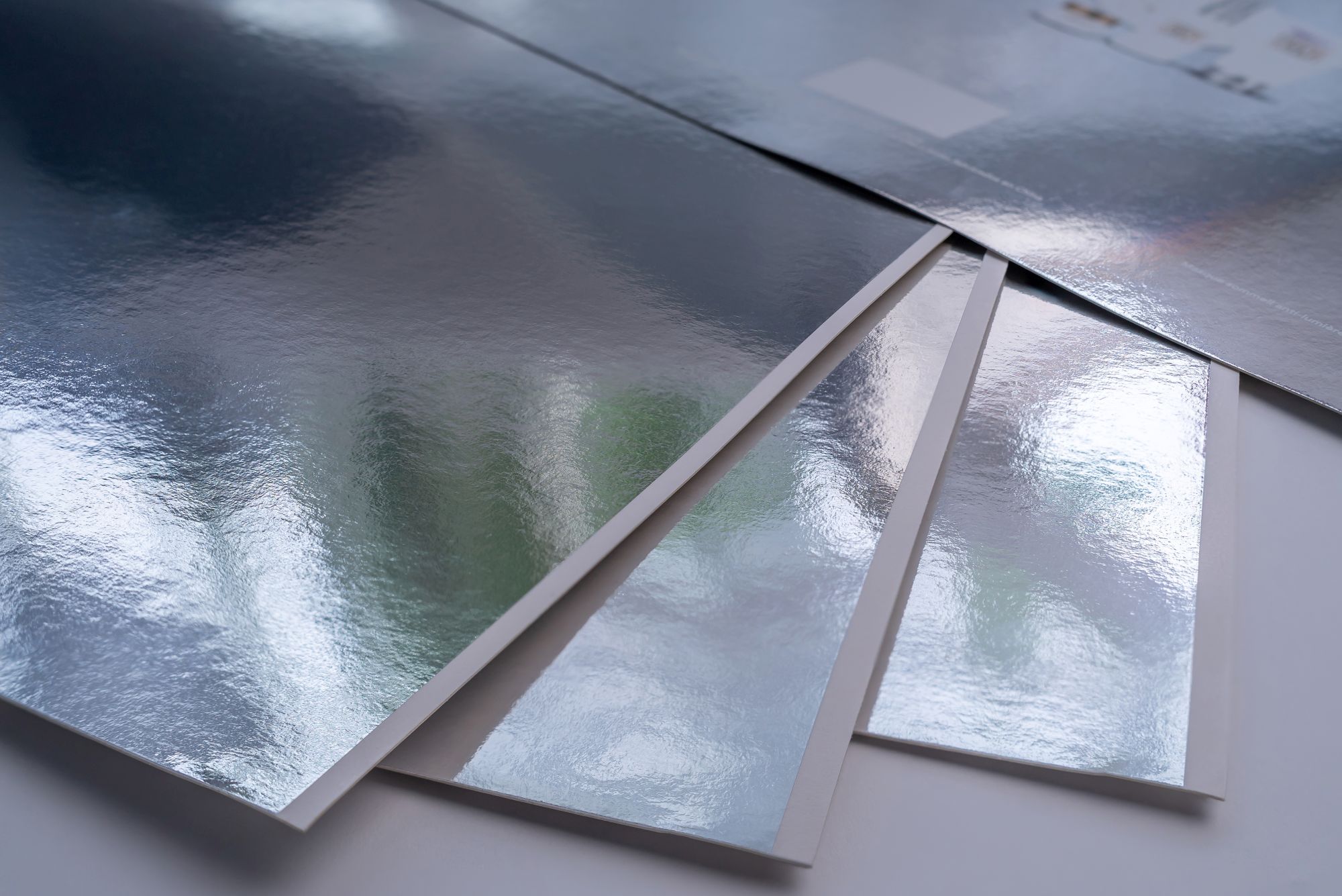 silver laminated paper